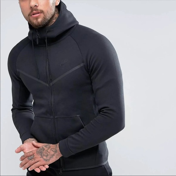 Nike Other - Nike Tech Fleece Windrunner Full Zip Hoodie Black